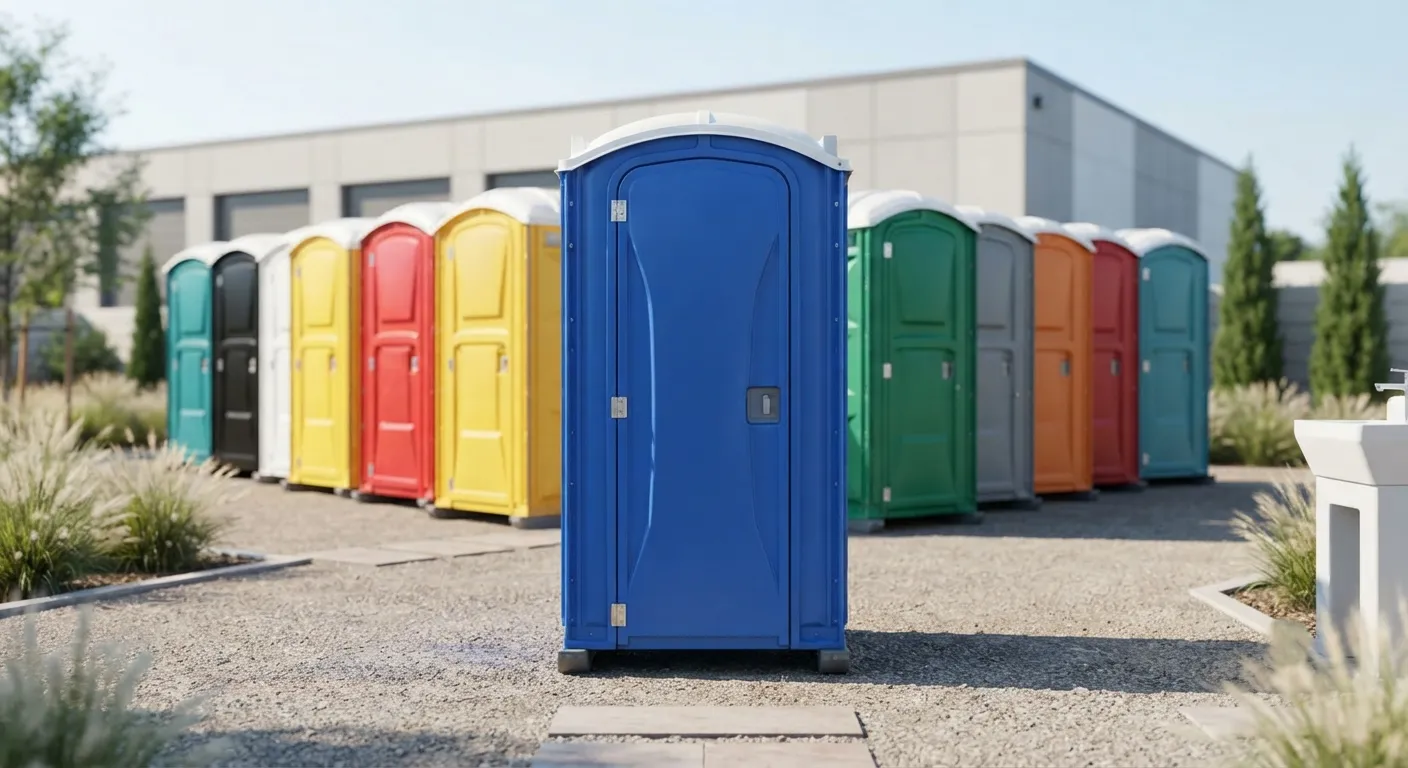 Portable toilet units ready for delivery in Framingham, MA