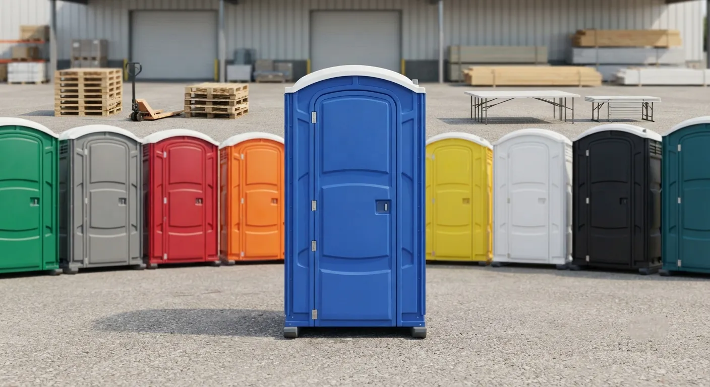 Portable restroom units delivered on a Framingham, MA work zone